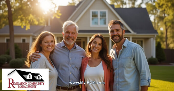 Happy HOA homeowners