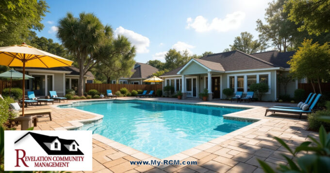 well maintained Carolina HOA pool area