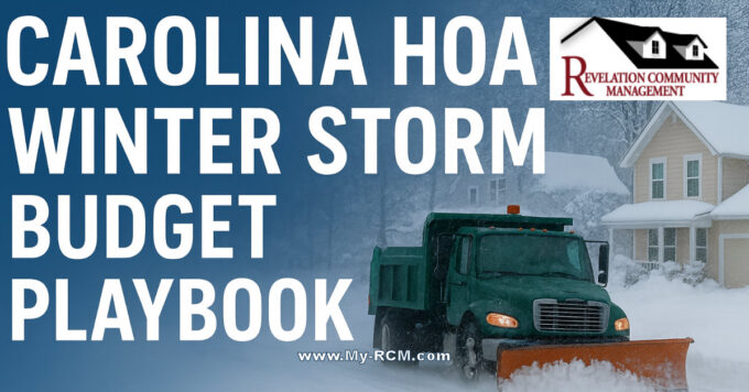 Carolina HOA Winter Storm Budget Playbook