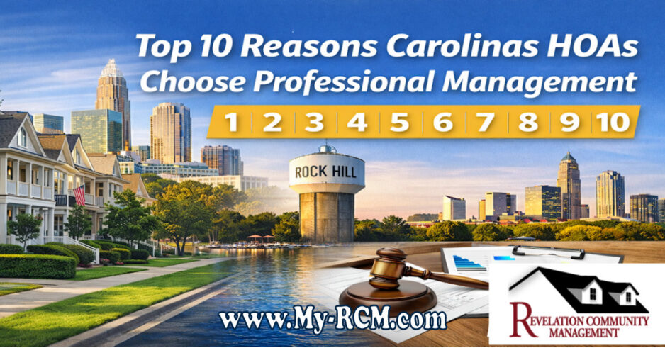 Top 10 Reasons HOAs in the Carolinas Choose Professional Management