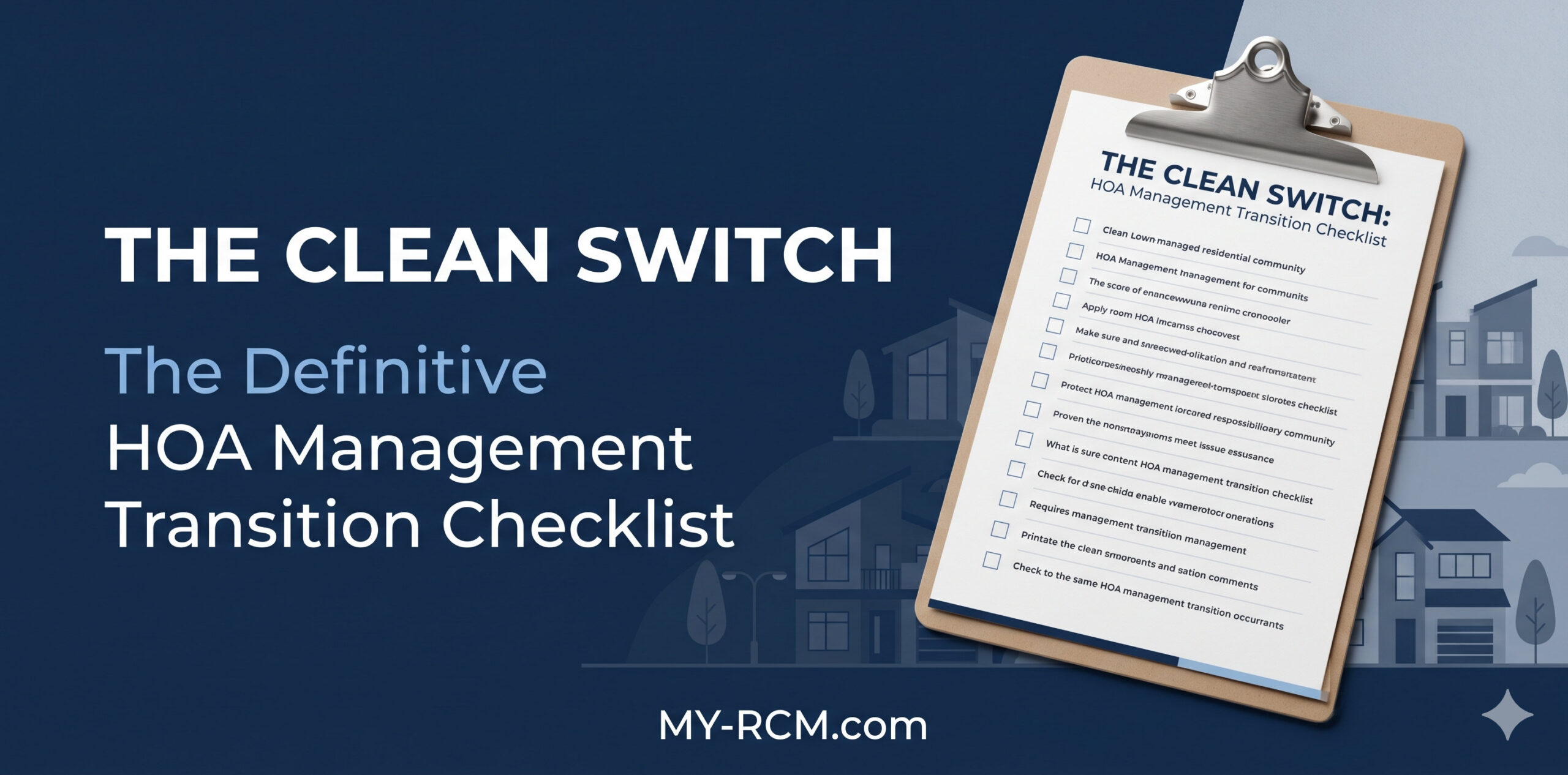 HOA Management Transition Checklist